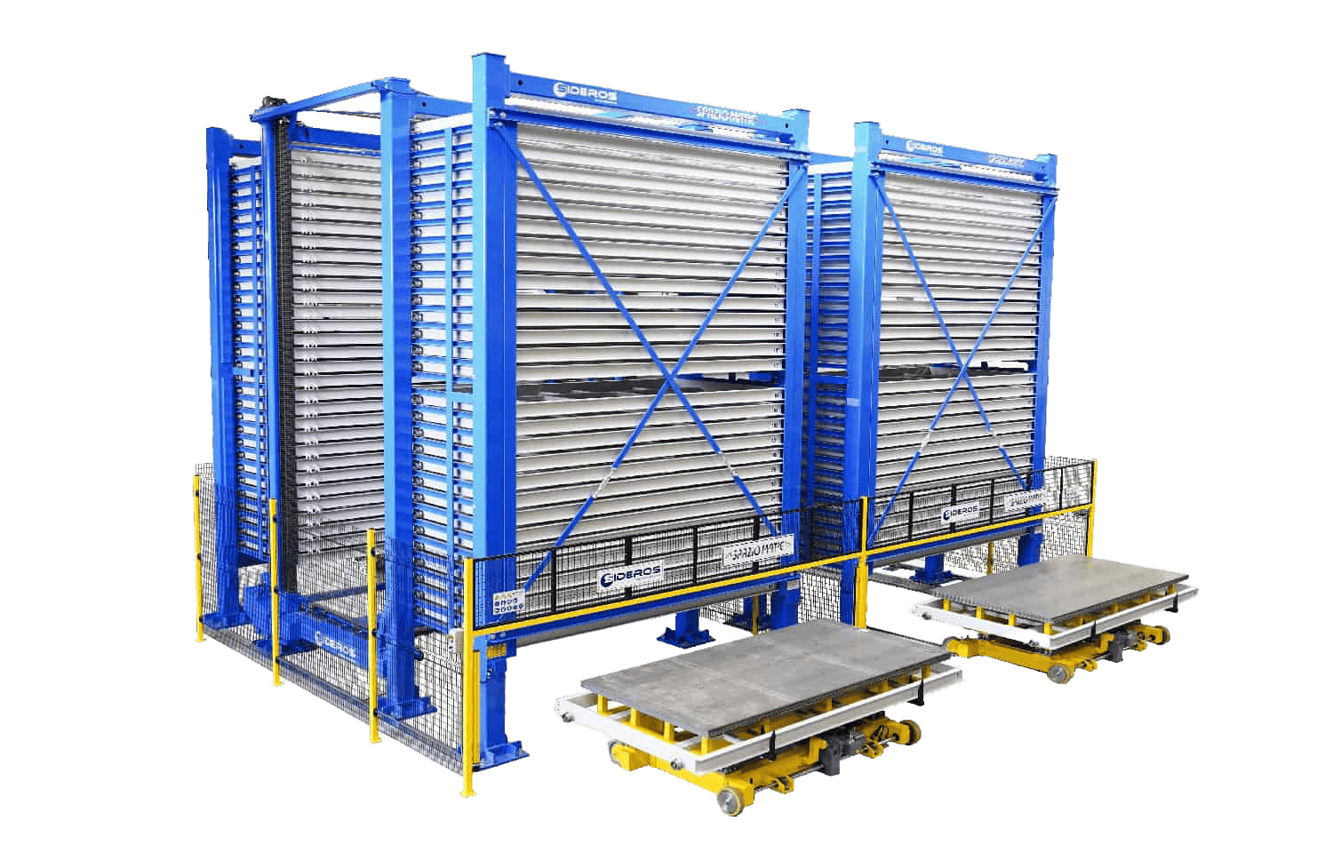 Spazziomatic toles stockage optimisé des tôles et tubes